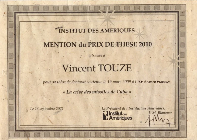 Vincent Touze Prix Conseil Scientifique IDA Touze